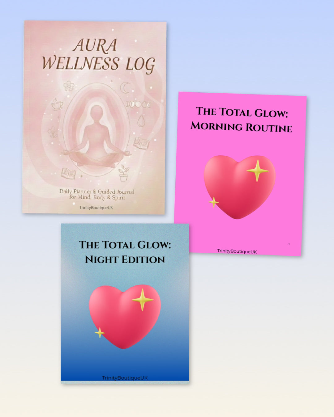 AURA WELLNESS LOG & THE TOTAL GLOW: MORNING & NIGHT DIGITAL GUIDES