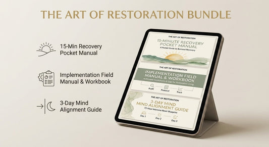 The Art of Restoration: Complete 3-Part Burnout Recovery & Mind Alignment Kit