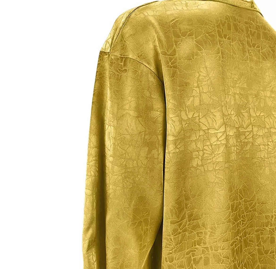 PRE ORDER ROMA GOLD JACQUARD SHIRT DRESS